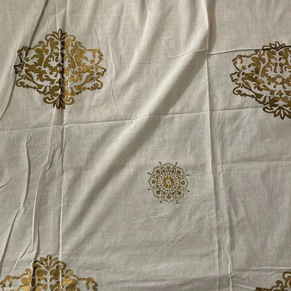 Bohemian style White cotton pair of curtains🤍🤍🤍